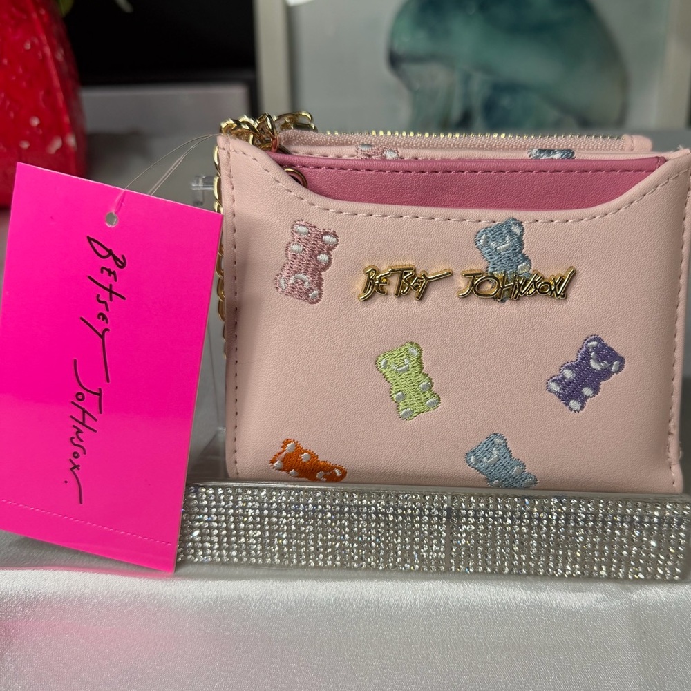 Betsy Johnson bear multicolor bundle of 2 wallets